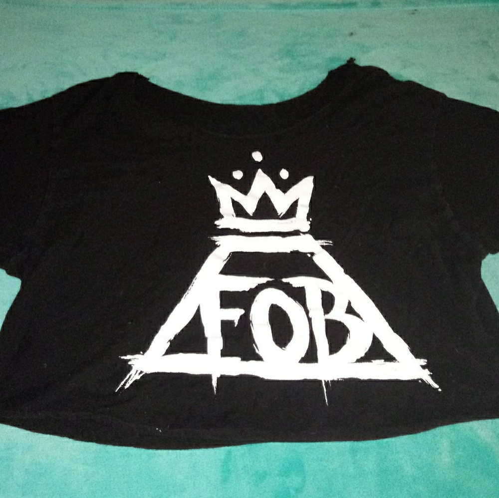 Fall out boy crop top